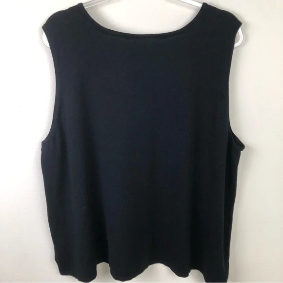 Catherine's Plus size black soft sweater tank blouse size: 3X - Picture 6 of 6